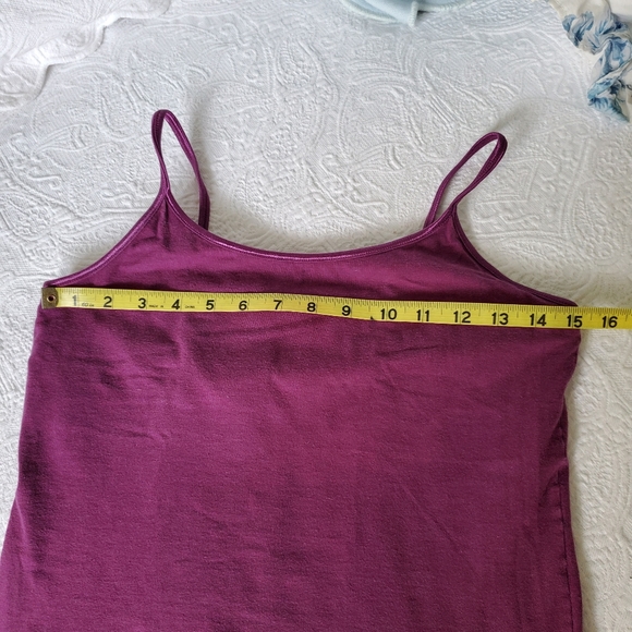 Y2k Forenza Plum Spaghetti Strap Top - Sz S - Picture 5 of 7
